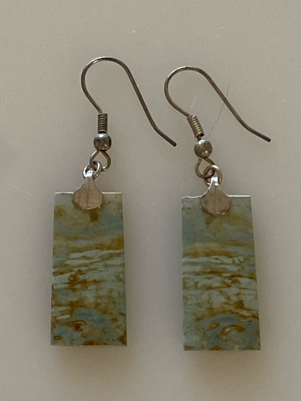 Blue River Rock Travertine Earrings
